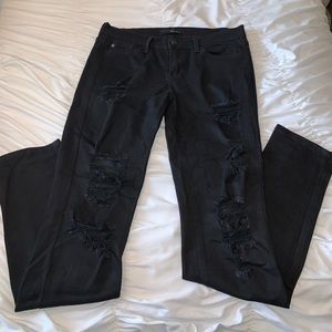 KanCan black holey skinny jeans size 27